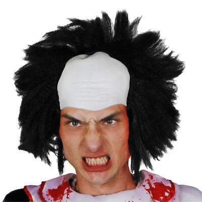 HORROR CLOWN WIG LATEX BALD CAP HAIR HALLOWEEN FANCY DRESS COSTUME ACCESSORY - Image 1 of 4
