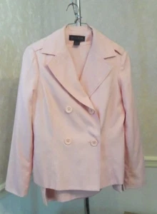 Stanley Blacker Damen Frauen 2-teilig Pastell Orange Jacke Rock Anzug Größe 12 - Bild 1 von 11