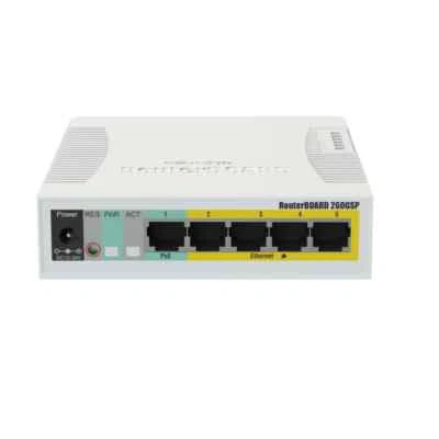 Mikrotik CSS106-1G-4P-1S 5-port Gigabit Smart RouterBOARD RB260GSP - Image 1 of 3