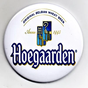 Hoegaarden Jumbo Fridge Magnet Beer Mat Bar  3" 75mm blade Sub pub lager Belgian - Picture 1 of 4