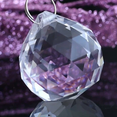 5 X Hängender Kristall Feng-Shui Prismen Kugel Anhänger für Kronleuchter - Bild 1 von 4