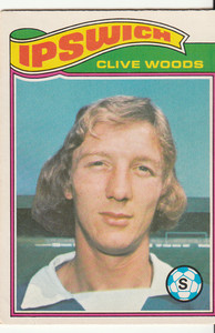 Topps Football Trade Card 1978 Orange Back no. 262 Clive Woods Ipswich Town
