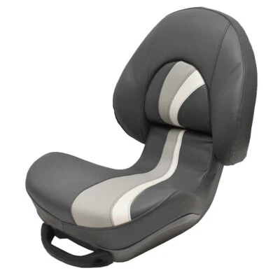 Asiento plegable para barco Yar-Craft 67643 | Céntrico gris oscuro con mango Foto 1 de 4