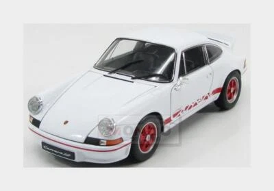 1:18 WELLY Porsche 911 Carrera Rs 2.7 Coupe 1973 White Red WE18044W - Immagine 1 di 2