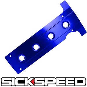 BLUE BILLET ALUMINUM SPARK PLUG VALVE ENGINE COVER VII VIII IX FOR EVO 7/8/9 - Picture 1 of 1