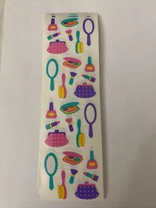 Mrs. Grossman's Vintage 1994 Stickers Girl Accessories Makeup Lipstick -1 Sheet - Picture 1 of 1