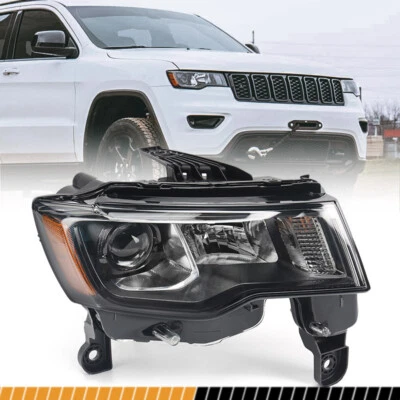 For 2017-2021 Jeep Grand Cherokee Halogen Headlight Headlamp Right Passenger Foto 1 de 4