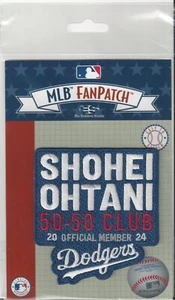 Parche Oficial Manga Miembro MLB Camiseta Logo Hierro Shohei Ohtani 50-50 Club 2024 - Imagen 1 de 1