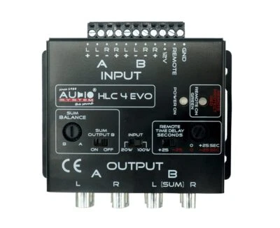Audio System HLC 4 High-Low Konverter 4-Kanal HLC4 High-Low Adapter - Bild 1 von 2
