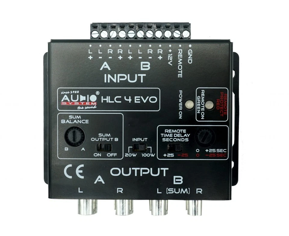 Audio System HLC 4 High-Low Converter 4 canaux HLC4 High-Low Adapter - Photo 1/2