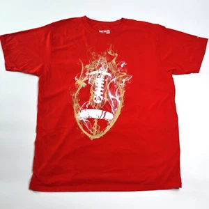 Adidas The Go-To Tee Herren T-Shirt Flammen Fußball Motiv Rot - Bild 1 von 8