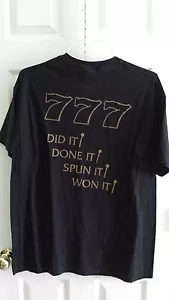 GRAND SIERRA RESORT RENO NV 777 HIGH ROLLER XL T SHIRT GENUINE GAMBLERS T SHIRT - Picture 1 of 8