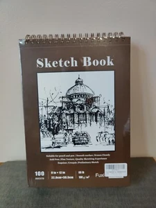 Sketch Book Top Spiral Bound Drawing Pad 100-Sheets 68lb 2 Pack Fuxi NIP - Picture 1 of 6