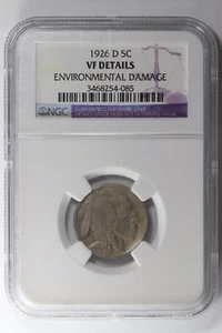 1926-D Buffalo Nickel NGC VF Details 5c - Picture 1 of 4