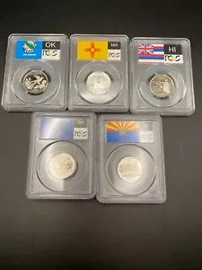 2008 S CLAD PROOF STATE QUARTERS PCGS PR69DCAM FLAG LABEL - Picture 1 of 20