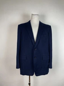 VTG. 80s boiled wool CUSTOM tailored Hilton Hotel Hong Kong Sport Coat Jacket 44 - Picture 1 of 7