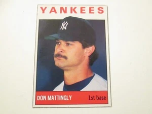 1989 SCD Baseballkarte Preisführer Don Mattingly New York Yankees Nrmt - Bild 1 von 1