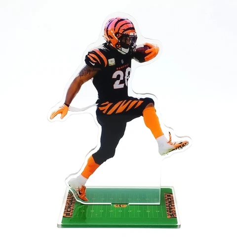 Joe Mixon Figure -#28 Cincinnati Bengals Carries the Ball for Touchdown Ornament Cover
