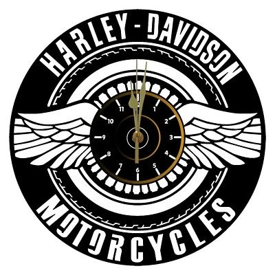 Orologio in vinile da parete MOTORI MOTO HARLEY DAVIDSON REGALO LP 33 - Photo 1/4