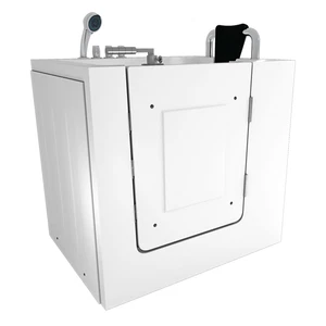 Sitzbadewanne Senioren Sitzwanne mit Tür S02-TH-C-R 100x78cm - Bild 1 von 9