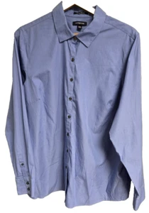 Lands' End Woman's Shirt Size 20W Blue Button Up No Iron Pinpoint Oxford - Picture 1 of 6