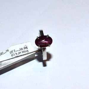 925 sterling silver ring Fabulous star ruby Evergreen Classic Design - Picture 1 of 6