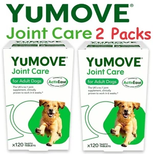 YuMOVE Joint Supplement for Adult Dogs 120 Tablets for Older & Stiff Dogs 2 pack