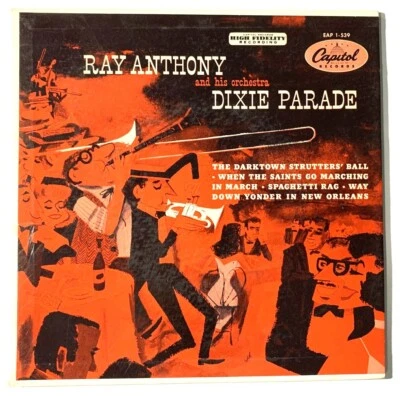 Ray Anthony Dixie Parade 45 RPM 7” EP Vinyl Capitol EAP 1-539 Original  - Image 1 of 4