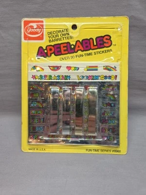De colección RARO 1984 Goody A-Peel-Ables Decora Tu Propio Mantente apretado Correas Nuevo de Lote Antiguo 8960 Foto 1 de 3