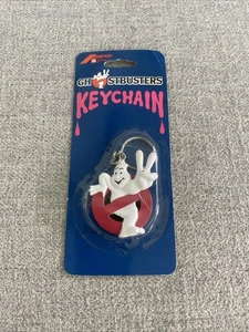 1989 Ghostbusters logo Ghost keychain sealed original packaging VTG Amercep - Picture 1 of 2