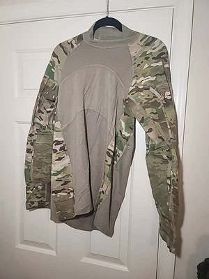 Army Combat Shirt Large Camo Flame Resistant 8415-01-580-4856 Stretch NWOT - Image 1 of 4