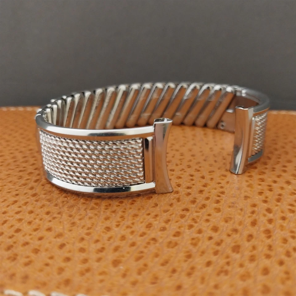 Correa de reloj JB Champion de acero inoxidable clásica nos años 50 vintage 18 mm Foto 1 de 4