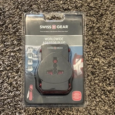 NEW Swiss Gear Adaptor Plug, Worldwide, Black ~ WJ3172BK - Image 1 of 4