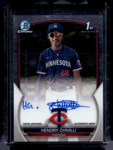 Autógrafos Bowman 2023 cromados #CPA-HC Hendry Chivilli Prospect - Imagen 1 de 2
