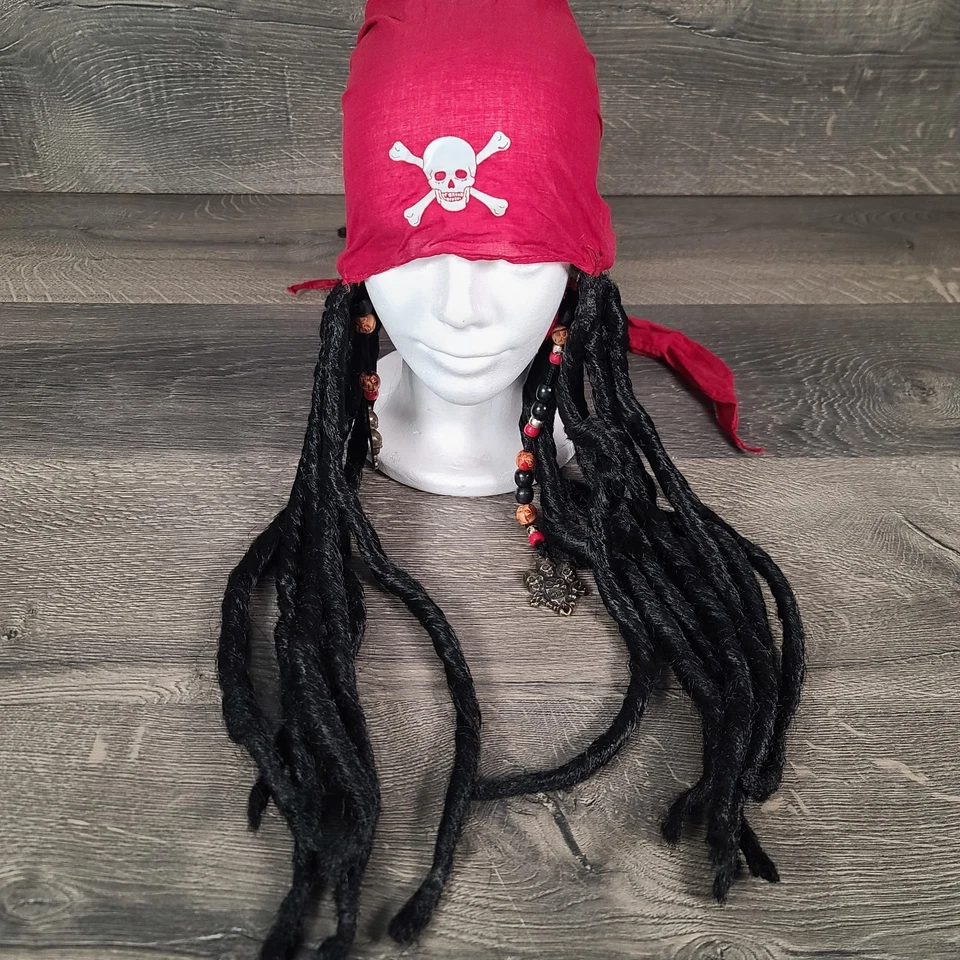 Bandana Capitán Pirata con Rastas Halloween Disfraz Accesorios Adulto Talla Única Foto 1 de 4