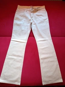 Vintage Versace Classic women's stretchy beige flared jeans. - Picture 1 of 16