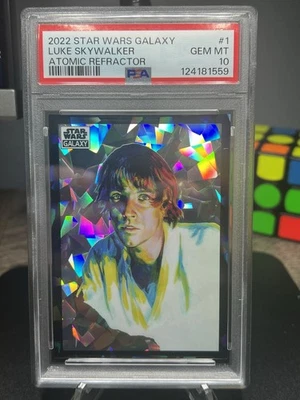 2022 star Wars Galaxy Luke Skywalker ATOMIC #68/150 Refractor PSA 10 LOW POP - Image 1 of 2