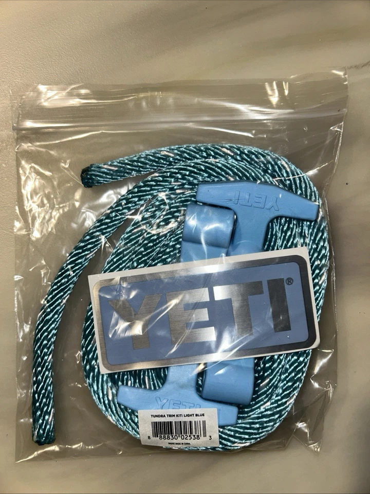 YETI тундра кулер веревки, ручки, защелки и эмблема набор OEM - светло-синий новый с Ярлыками - Изображение 1 из 1