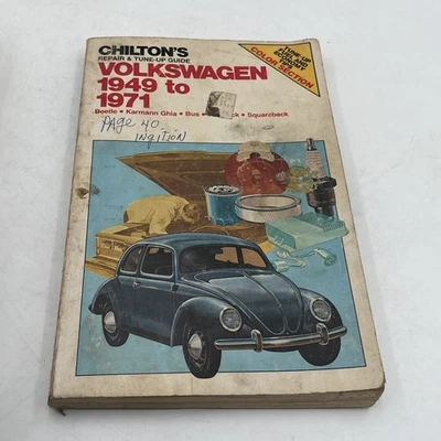 Chilton's 5796 Volkswagen 1949-1971 Guía de reparación y puesta a punto Manual Servicio Reparación Foto 1 de 3