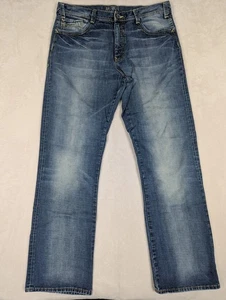 Mavi Jeans Herren 36x33 Blau Zach Straight Leg Stretch Denim Medium Wash Zip Fly - Bild 1 von 12