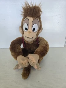 Vintage Disney Aladdin Abu Monkey Plush Stuffed Toy 1992 Mattel Red Vest 16" - Foto 1 di 4