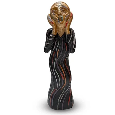 "Estatua escultura Toscano de diseño - El grito silencioso de Edvard Munch 15,5""" Foto 1 de 4