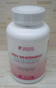 WHITE ENHANCED GLUTATHIONE ALL SKIN TONE LIGHTENING & WHITENING 60 CAPSULES 7/25 - Picture 1 of 5