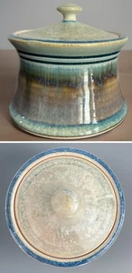 Bill Campbell Studio Kunstkeramik bedeckt Zuckerdose Schmuck Tropf - Bild 1 von 8