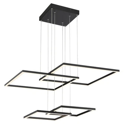 Access Lighting 63968LEDD-BL/ACR Cuadrado LED 31 pulgadas Negro Colgante Luz de Techo Foto 1 de 3