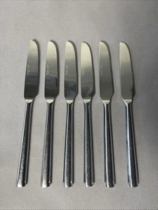 Vintage Stainless Steel Flatware The Main Course Lot of 6 Dinner Knives - Picture 1 of 11