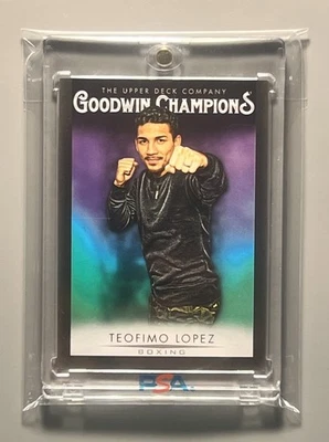TEOFIMO LOPEZ  🏆BOXING CHAMPION ✨ROOKIE✨ CARD!!! “BLACK BOARDER” SSP PARALLEL - Image 1 of 2