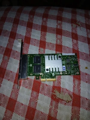 HP 4 Quad Port Gigabit Ethernet PCI -E Adaptor Card - Image 1 of 4