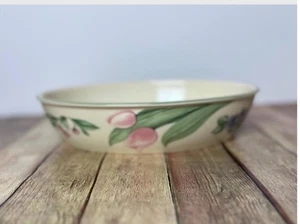 Pfaltzgraff "Gartenparty" Gartenimpressionen 10" Oval Bäcker Made In USA - Bild 1 von 5