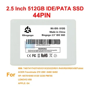 512GB 2.5" IDE PATA SSD Replace MK4026GAX For IBM 39T2550 39T2551 T40 T41 T42 - Picture 1 of 3